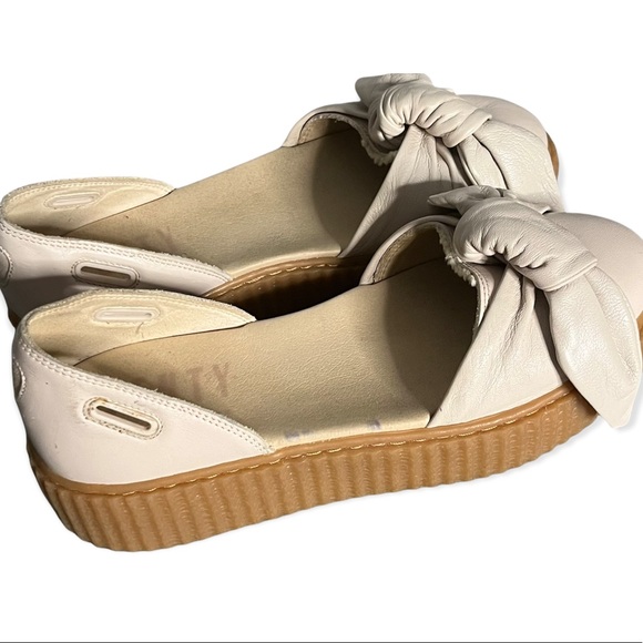 Fenty x puma women’s creepers slip on leather platform shoes size 8.5 - Picture 3 of 5
